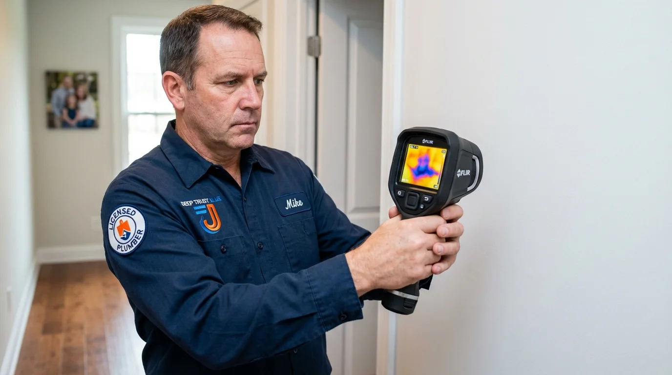 Thermal imaging leak detection by Johns Plumbing LLC in Roswell